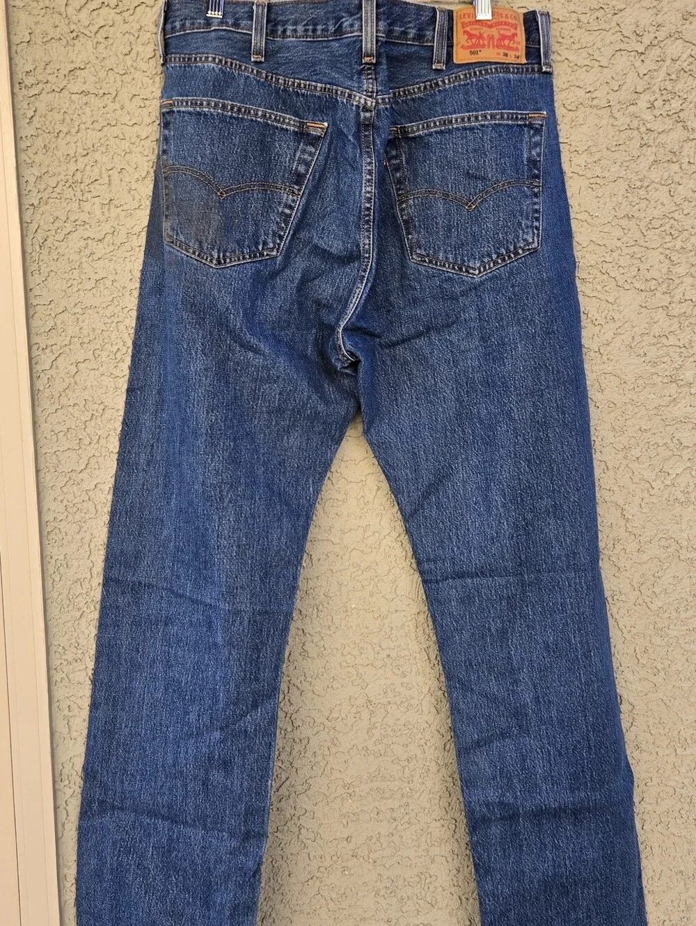 Levi's 501 Classic Men's Blue Denim Jeans - Button Fly - Picture 7 of 11